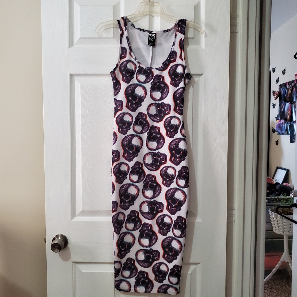 3d skull dress